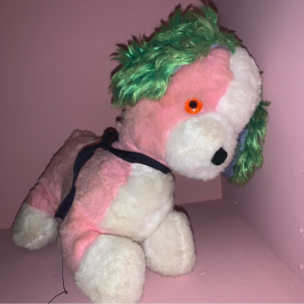 vintage dog stuffed animal